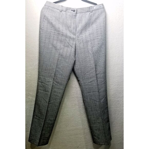 Vintage Pendleton Pants Women’s 12 lined Plaid Hound's-tooth Wool High Rise - Picture 2 of 11